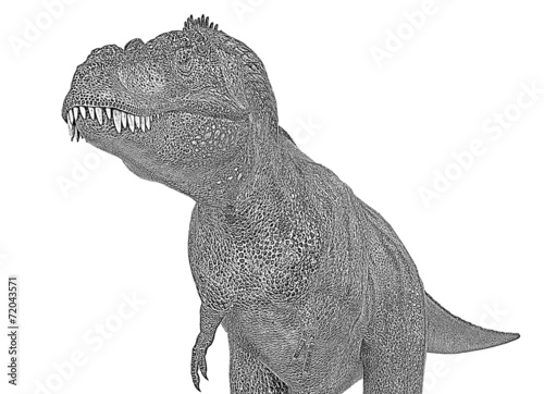 tyrannosaurus casual close up