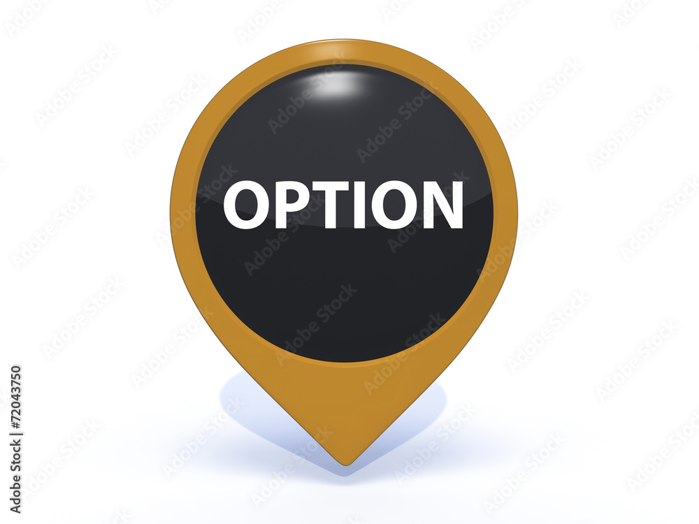 option pointer icon on white background option pointer icon on white background