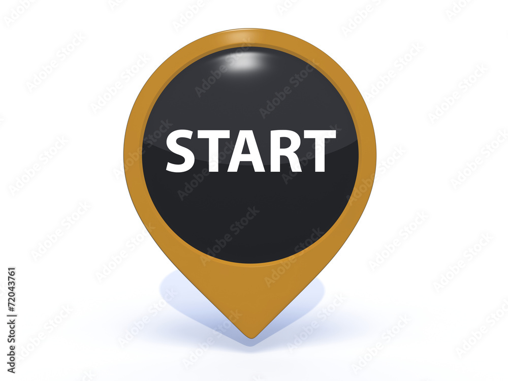 start pointer icon on white background start pointer icon on white background