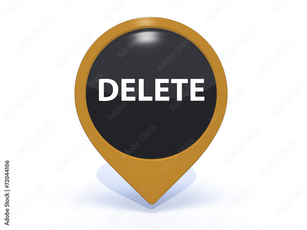delete pointer icon on white background delete pointer icon on white background