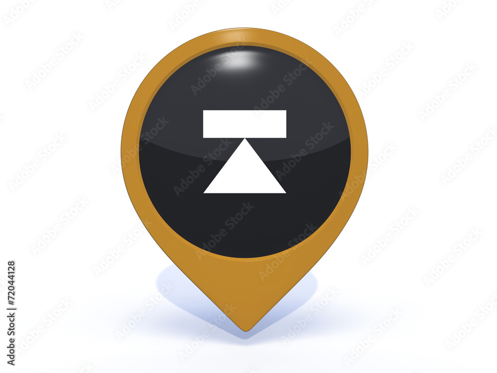 eject pointer icon on white background eject pointer icon on white background