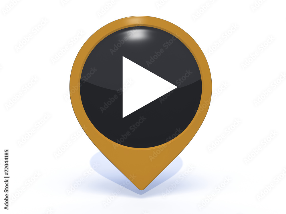 play pointer icon on white background play pointer icon on white background
