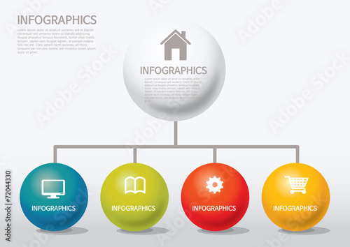 info-graphic - sphere style - chart