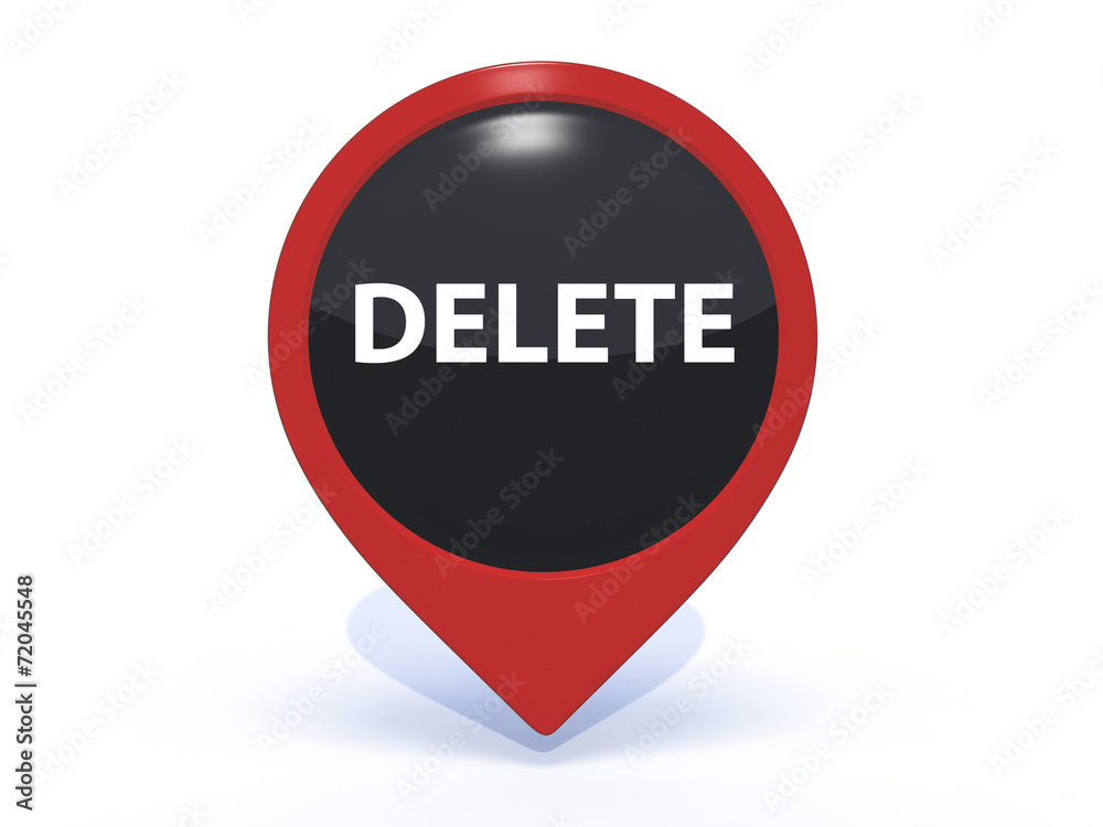 delete pointer icon on white background delete pointer icon on white background