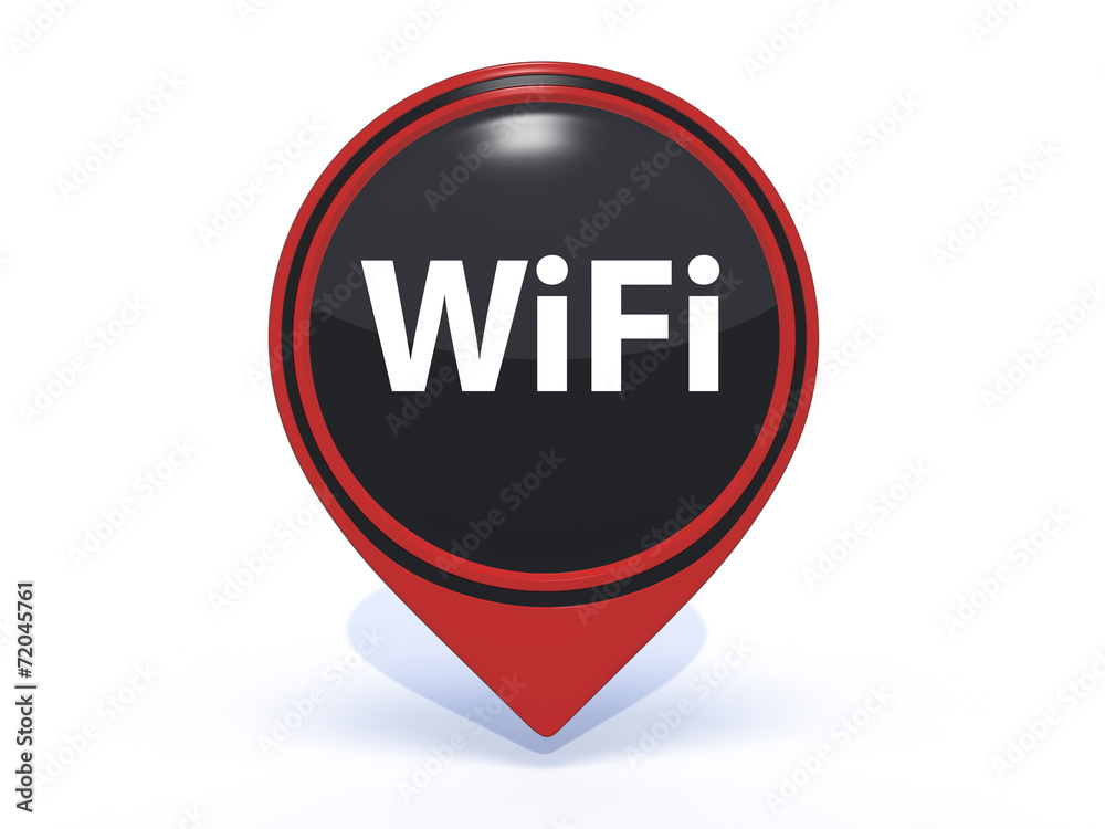 wifi pointer icon on white background wifi pointer icon on white background