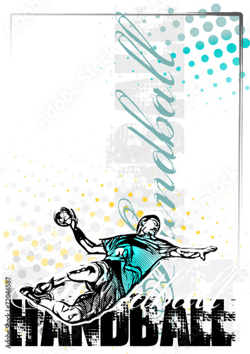 handball vector poster background