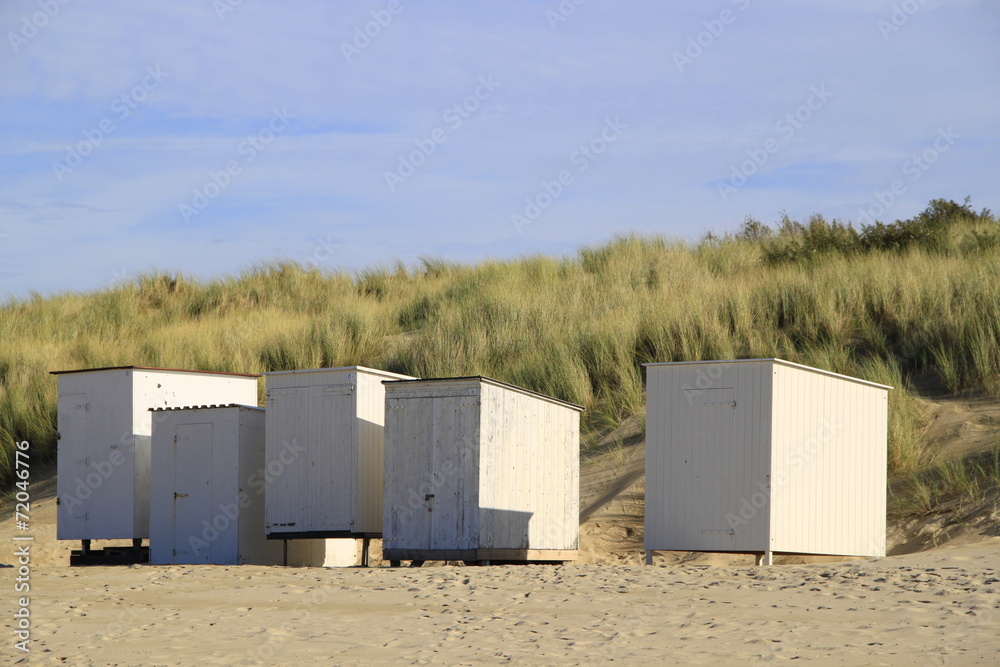 Strandhütten am Veerse Gatdam