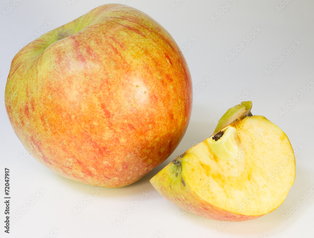 Sweet apple on white background