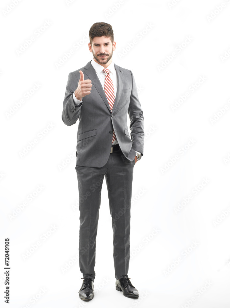 Businessman Giving a Thumbs Up