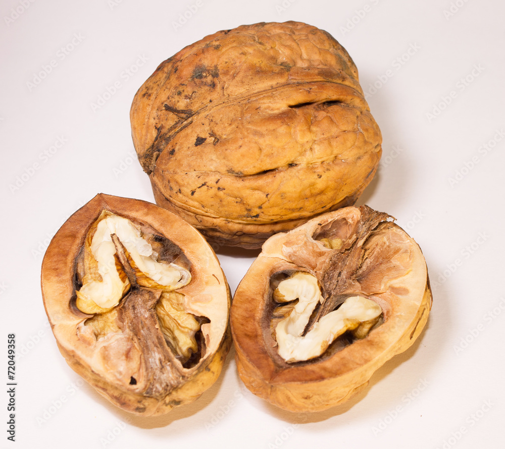 Walnut isolated on white background