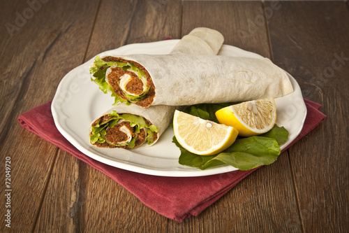 Cig kofte Durum Shawarma / Turkish Food