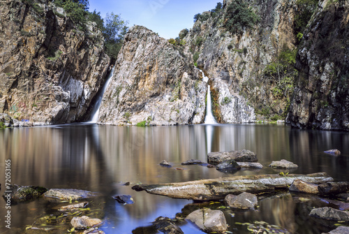 Landscape of lake. Madrid. Spain