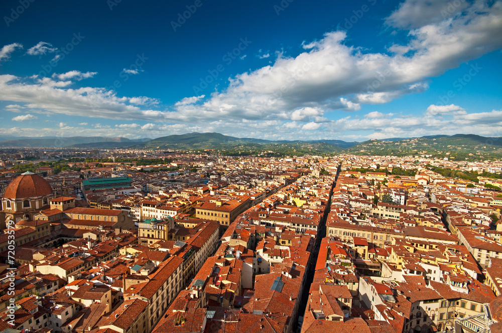 Fototapeta premium View of the city of Florence, Italy