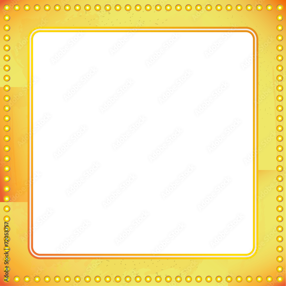 old riveted gold metal frame