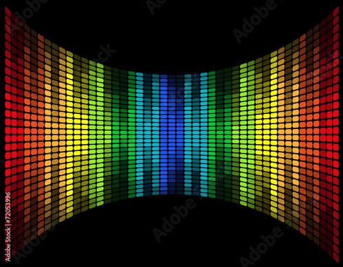 abstract multicolored graphic equalizer vector illustration