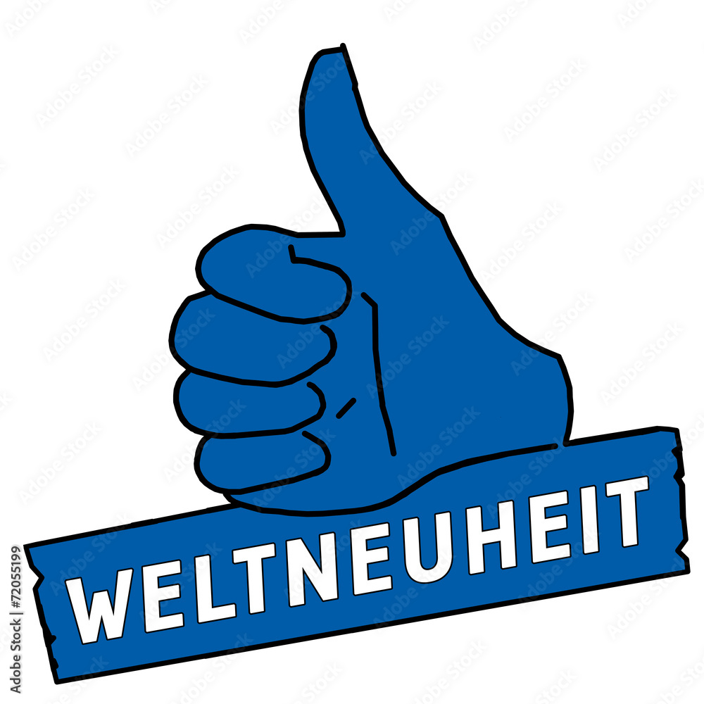 tus127 ThumbUpSign tus-v21 - Daumen h. Weltneuheit - blau g2227 tus127 ThumbUpSign tus-v21 - Daumen h. Weltneuheit - blau g2227