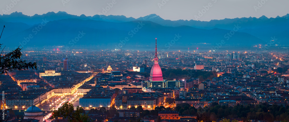 Turin (Torino), panoramic composition (7000px x 3000px)