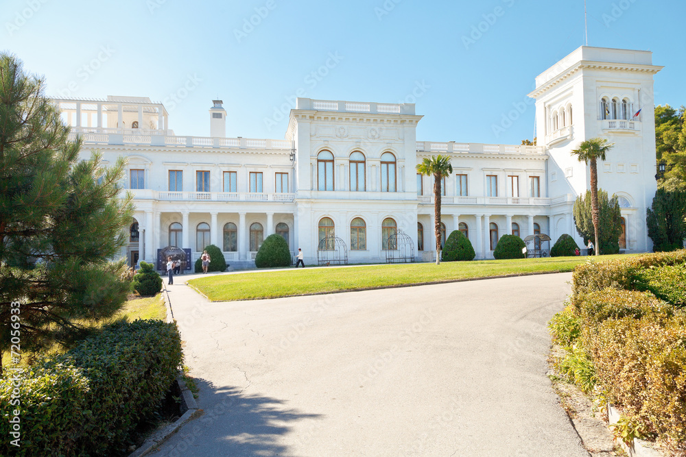 facade of Grand Livadia Palace in Crimea