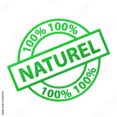 Tampon "100% Naturel" (biologique produits recyclé)