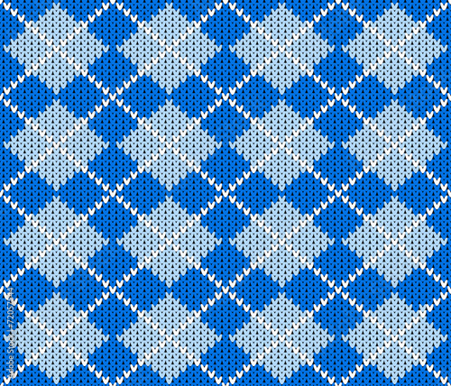 nahtloser gestrickter Argyle Hintergrund