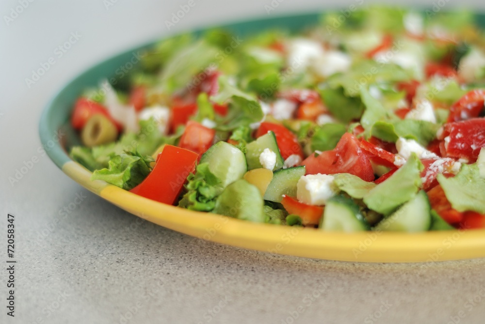 Tasty Greek Salad with feta