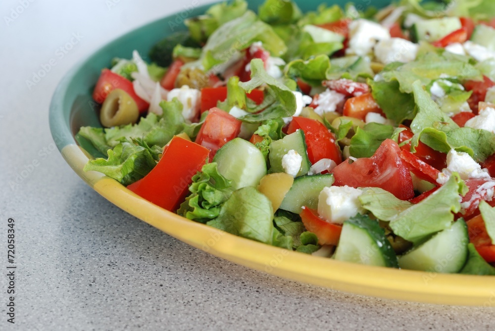 Tasty Greek Salad with feta