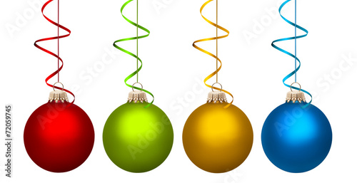 Bunte Weihnachtskugeln