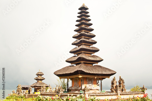 Pura Ulun Danu Temple on Bratan Lake (Bali, Indonesia)