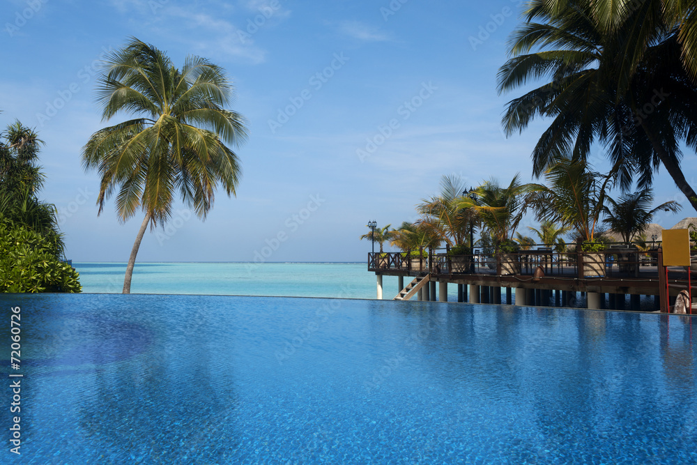 Fototapeta premium Swimming pool at the luxury resort