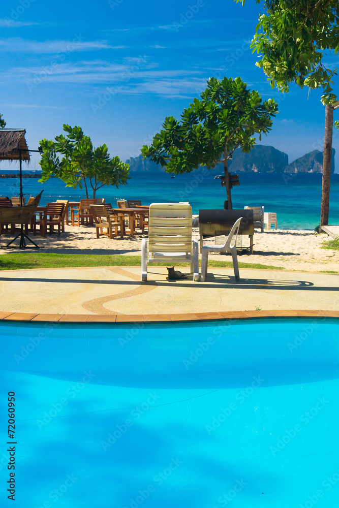 Fototapeta premium Paradise Pool Romantic Villa