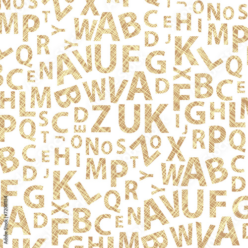 Alphabet Letters Background Vector