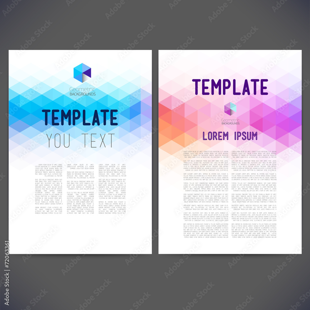 Abstract vector template design, brochure, Web sites,