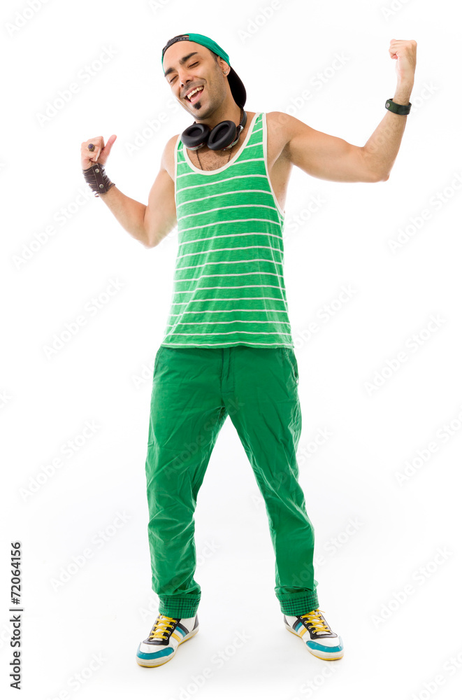 model isolated on plain background screaming model isolated on plain background screaming