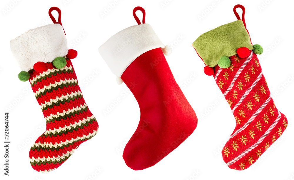 Christmas stocking - obrazy, fototapety, plakaty 