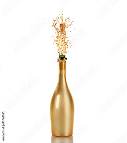 Photo bottle of champagne