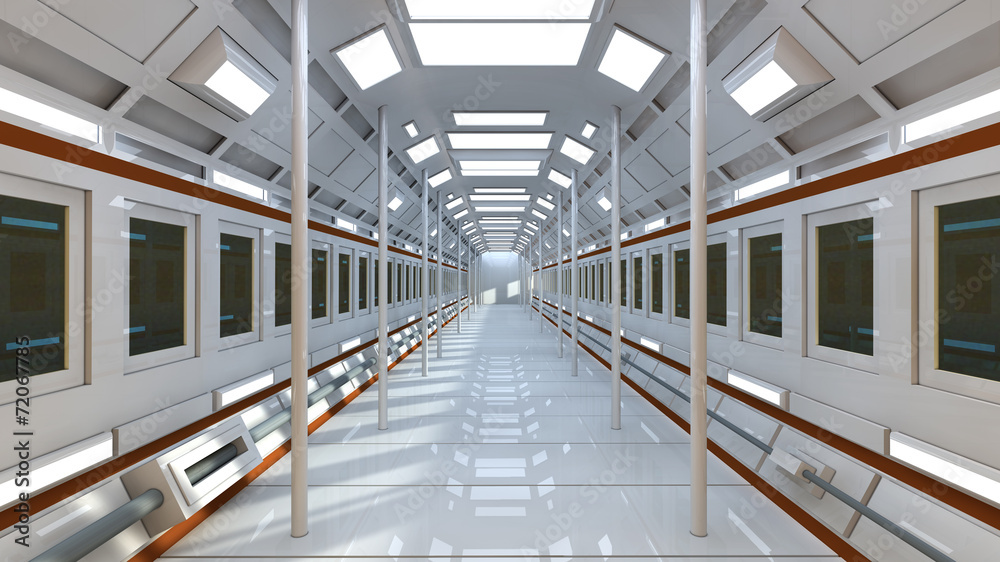 Obraz premium Futuristic SCIFI interior