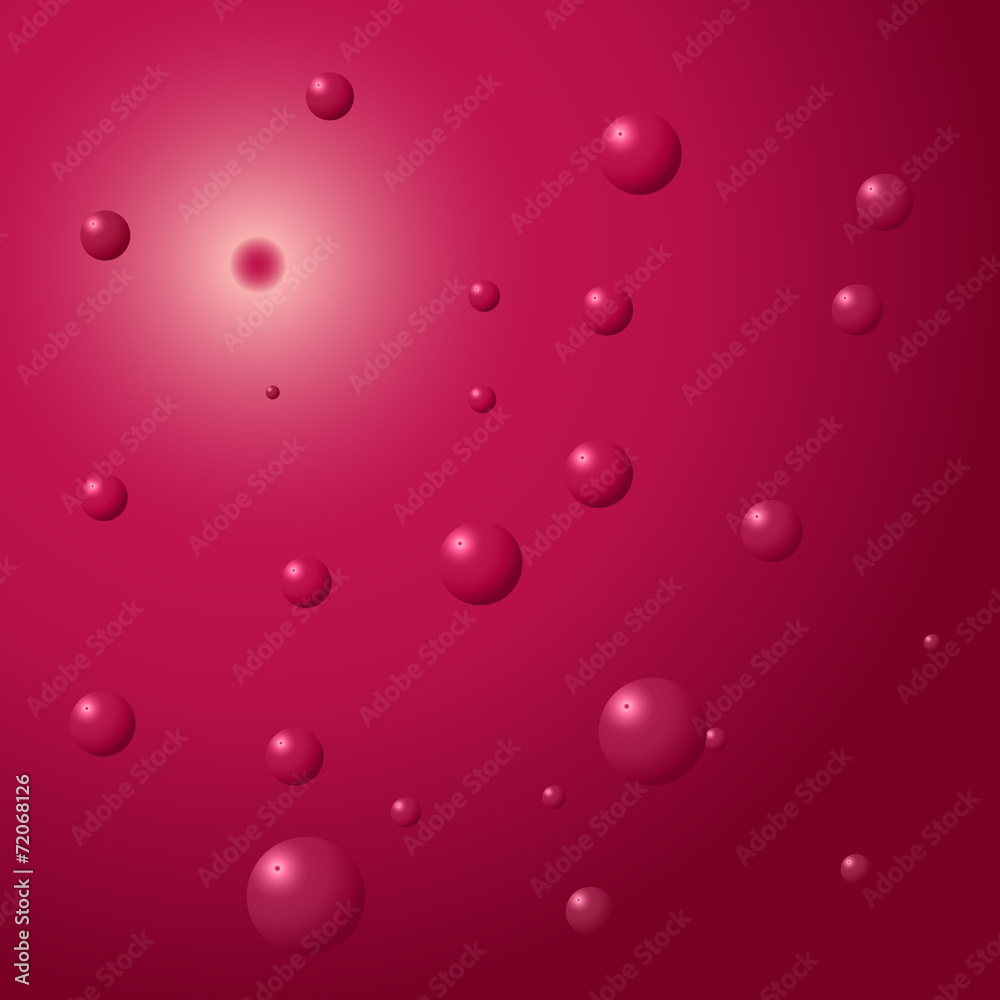 Vector silhouettes background with bubbles.