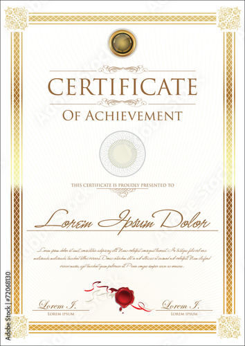 Certificate template