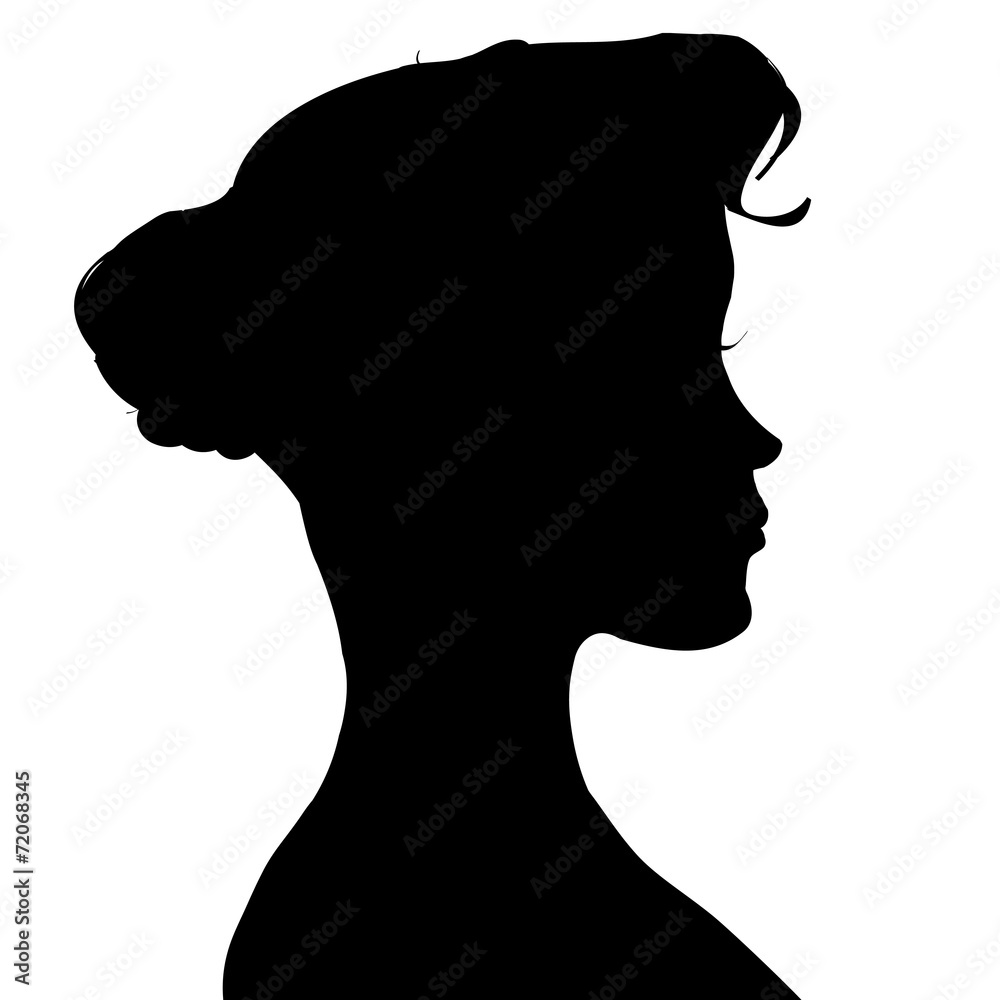 Vector silhouette of a woman. Vector silhouette of a woman.