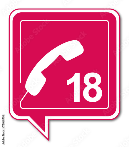 Logo téléphone de secours.