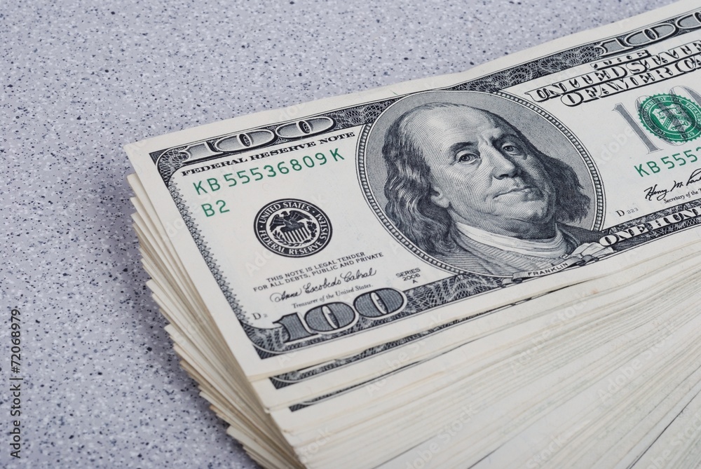 Dollar bank note money background