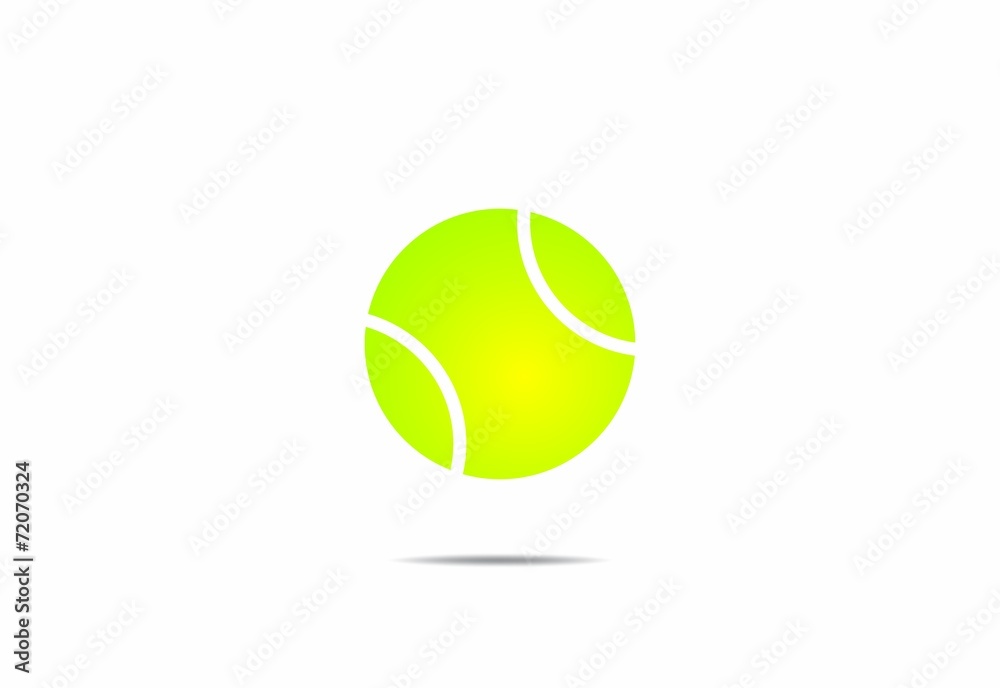 Tennis ball sport logo vector