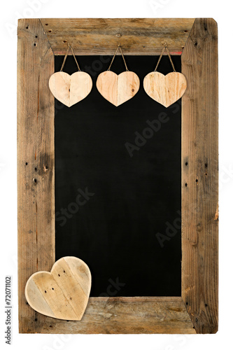 Happy Valentine's Day Love Chalkboard Restaurant Menu Board Recl photo