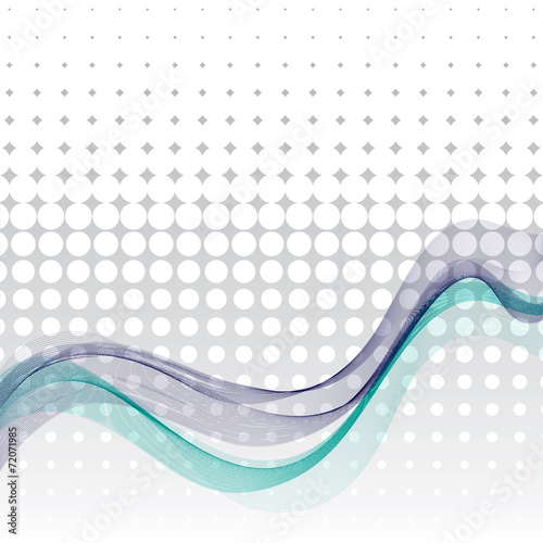 abstract wavy background - vector illustration