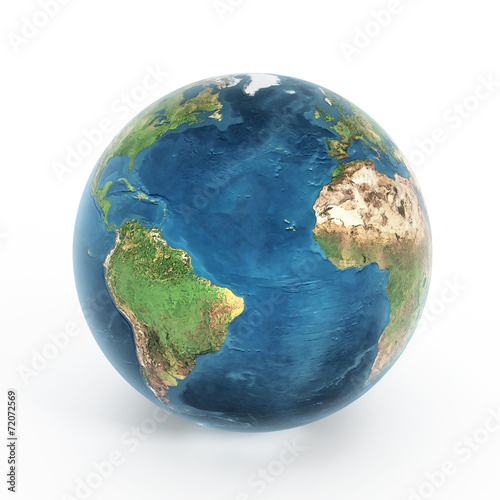 Fototapeta Naklejka Na Ścianę i Meble -  Earth isolated