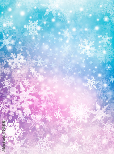 Colorful Snow Background © DavidMSchrader