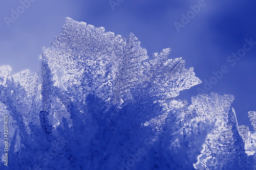 natural snowflake closeup