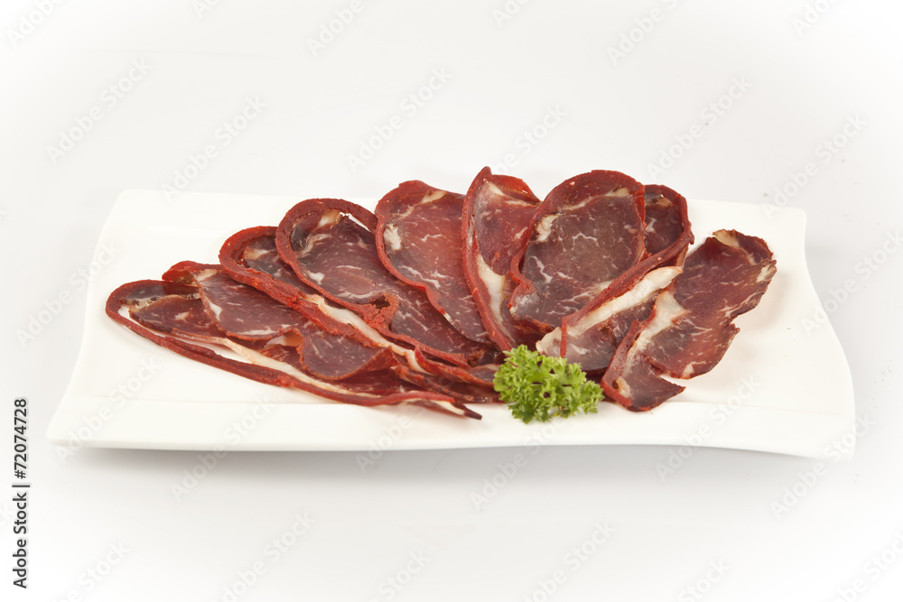 Pastirma, turkish air dried meat Pastirma, turkish air dried meat
