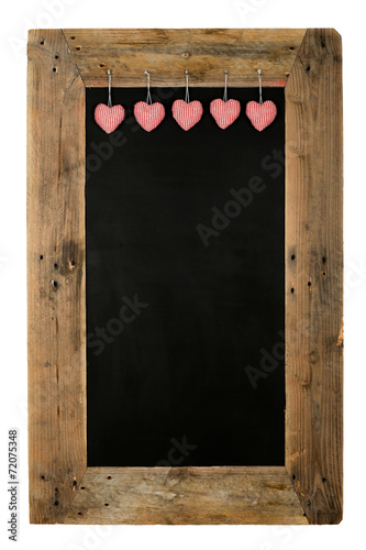 Happy Valentine's Day Love Chalkboard Restaurant Menu Board Recl photo