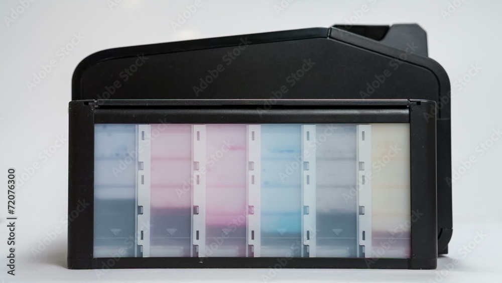 Printer on a white background Printer on a white background